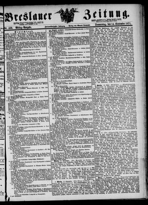 Breslauer Zeitung vom 14.09.1871
