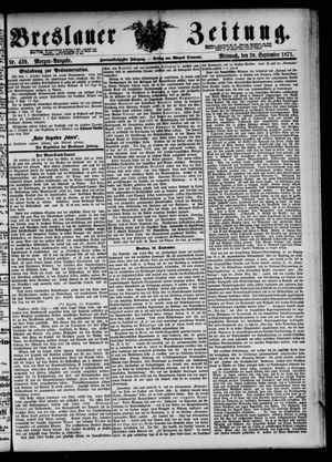 Breslauer Zeitung vom 20.09.1871