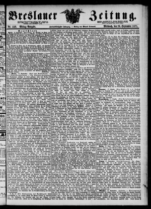 Breslauer Zeitung vom 20.09.1871