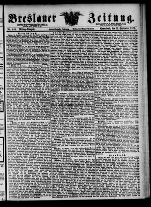 Breslauer Zeitung vom 23.09.1871