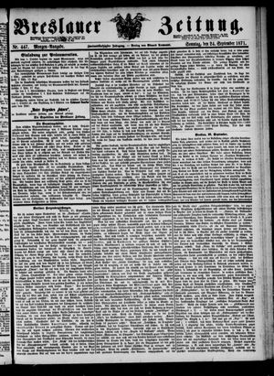 Breslauer Zeitung vom 24.09.1871