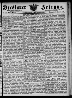Breslauer Zeitung vom 25.09.1871