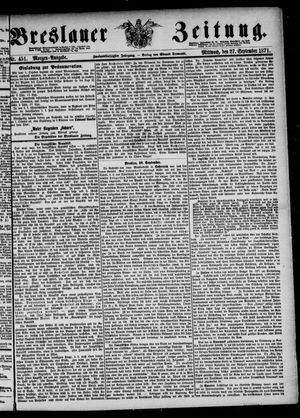 Breslauer Zeitung vom 27.09.1871