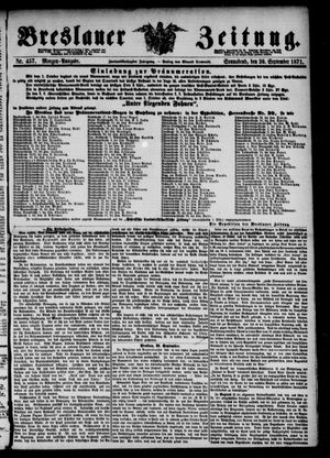 Breslauer Zeitung on Sep 30, 1871