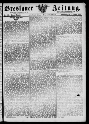 Breslauer Zeitung on Oct 12, 1871