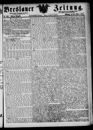 Breslauer Zeitung vom 30.10.1871