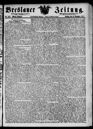 Breslauer Zeitung vom 10.11.1871