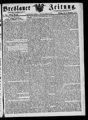 Breslauer Zeitung vom 14.11.1871