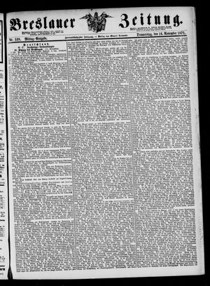 Breslauer Zeitung on Nov 16, 1871