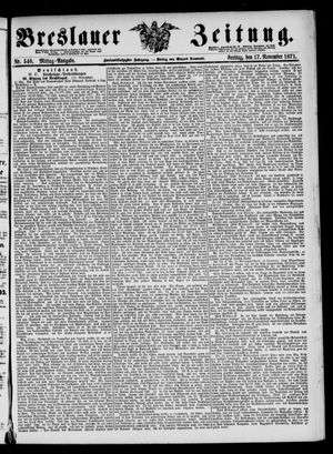 Breslauer Zeitung vom 17.11.1871