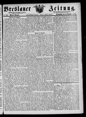 Breslauer Zeitung vom 18.11.1871