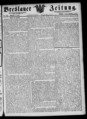 Breslauer Zeitung vom 21.11.1871