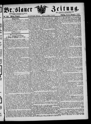 Breslauer Zeitung vom 21.11.1871