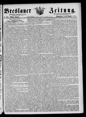 Breslauer Zeitung vom 23.11.1871