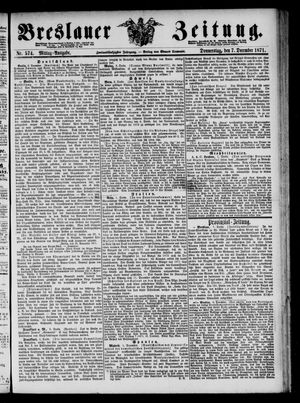Breslauer Zeitung vom 07.12.1871