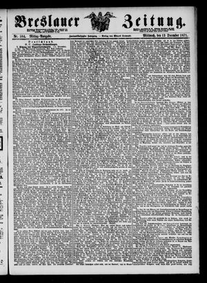 Breslauer Zeitung on Dec 13, 1871