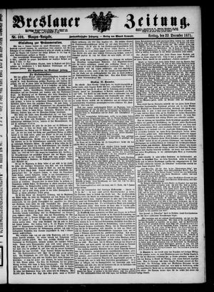 Breslauer Zeitung vom 22.12.1871