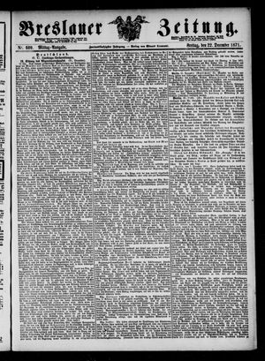 Breslauer Zeitung on Dec 22, 1871