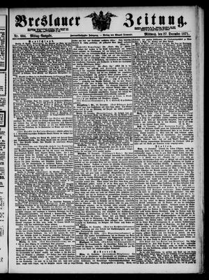 Breslauer Zeitung vom 27.12.1871