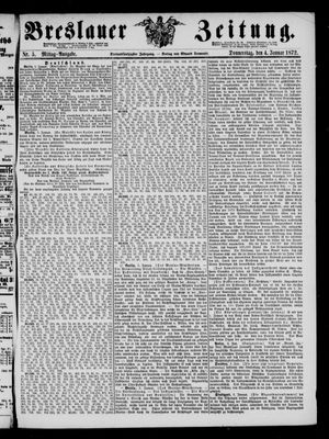 Breslauer Zeitung vom 04.01.1872