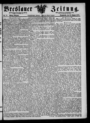 Breslauer Zeitung on Jan 13, 1872