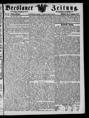 Breslauer Zeitung on Jan 17, 1872