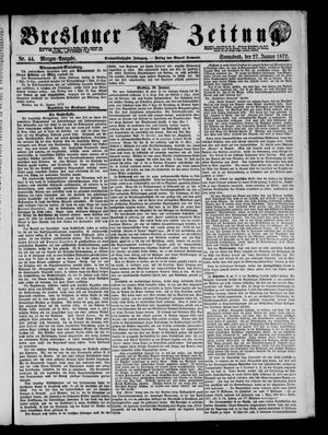 Breslauer Zeitung on Jan 27, 1872