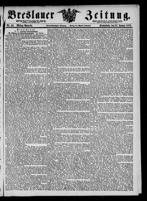 Breslauer Zeitung on Jan 27, 1872