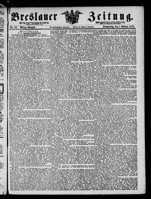 Breslauer Zeitung on Feb 1, 1872