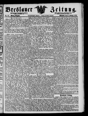 Breslauer Zeitung on Feb 21, 1872