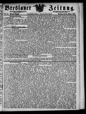 Breslauer Zeitung on Feb 25, 1872