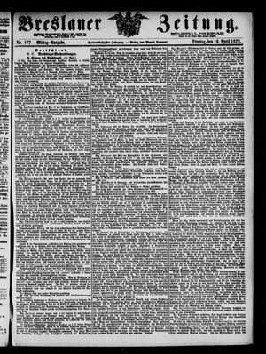Breslauer Zeitung on Apr 16, 1872