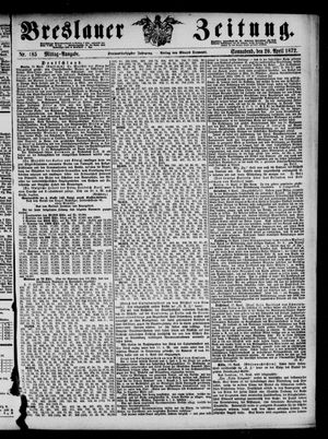 Breslauer Zeitung vom 20.04.1872
