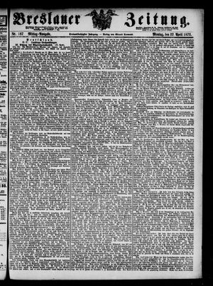 Breslauer Zeitung on Apr 22, 1872