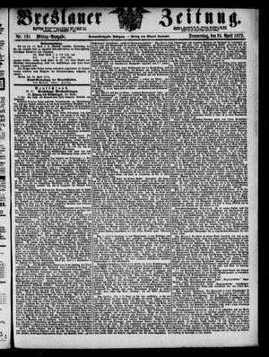 Breslauer Zeitung vom 25.04.1872