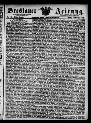 Breslauer Zeitung on Apr 26, 1872