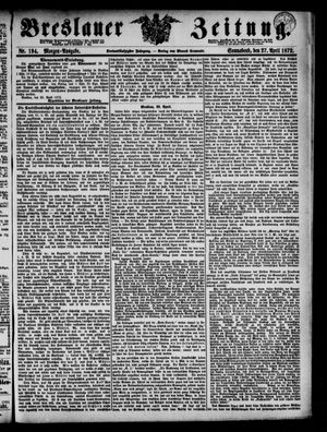 Breslauer Zeitung on Apr 27, 1872