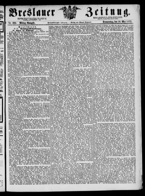 Breslauer Zeitung on May 16, 1872