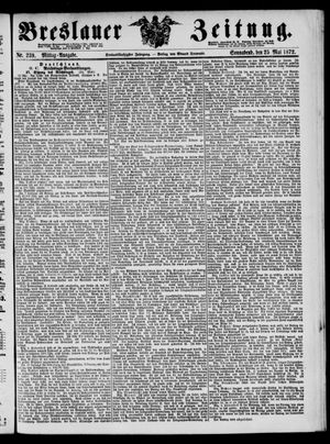 Breslauer Zeitung vom 25.05.1872
