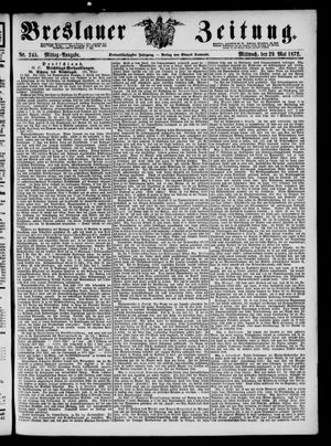 Breslauer Zeitung on May 29, 1872
