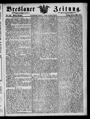 Breslauer Zeitung on May 31, 1872