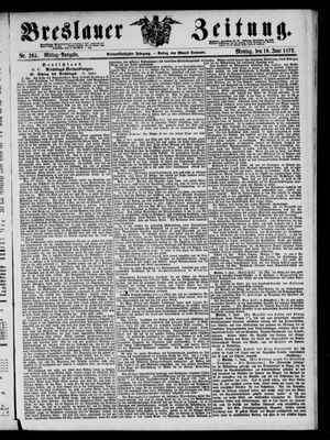 Breslauer Zeitung on Jun 10, 1872