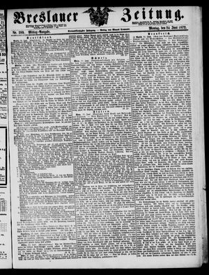 Breslauer Zeitung on Jun 24, 1872