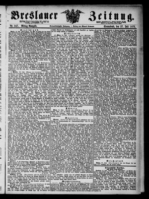 Breslauer Zeitung vom 27.07.1872