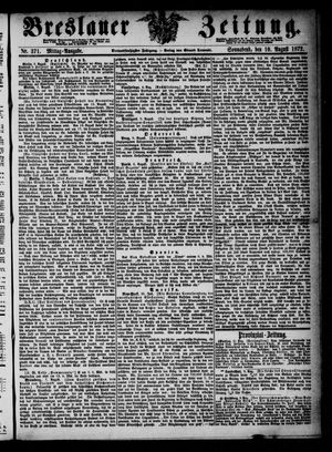 Breslauer Zeitung on Aug 10, 1872
