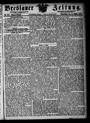 Breslauer Zeitung on Aug 15, 1872