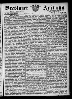 Breslauer Zeitung vom 21.08.1872