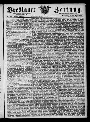 Breslauer Zeitung on Aug 29, 1872