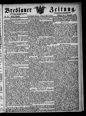 Breslauer Zeitung on Sep 3, 1872