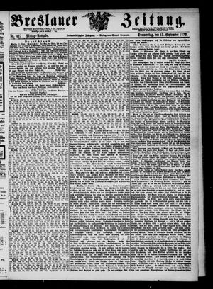 Breslauer Zeitung on Sep 12, 1872